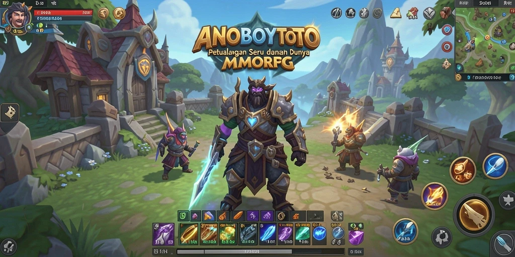 Screenshot gameplay ANOBOYTOTO menunjukkan aksi seru dalam pertempuran MMORPG.