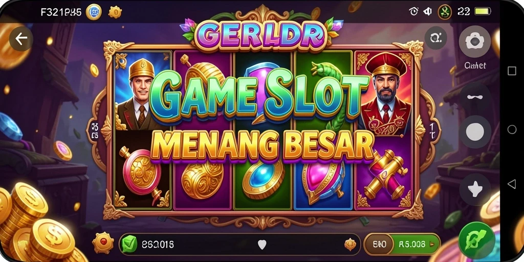 Screenshot gameplay F32 menampilkan putaran Slot yang mendebarkan.