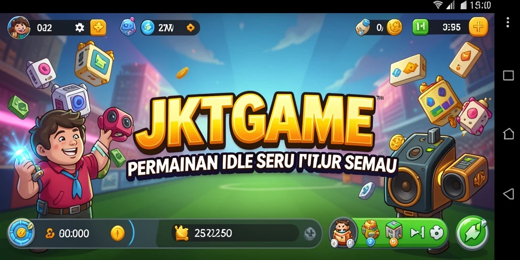 Screenshot JKTGAME menunjukkan gameplay menyenangkan dengan karakter yang unik.
