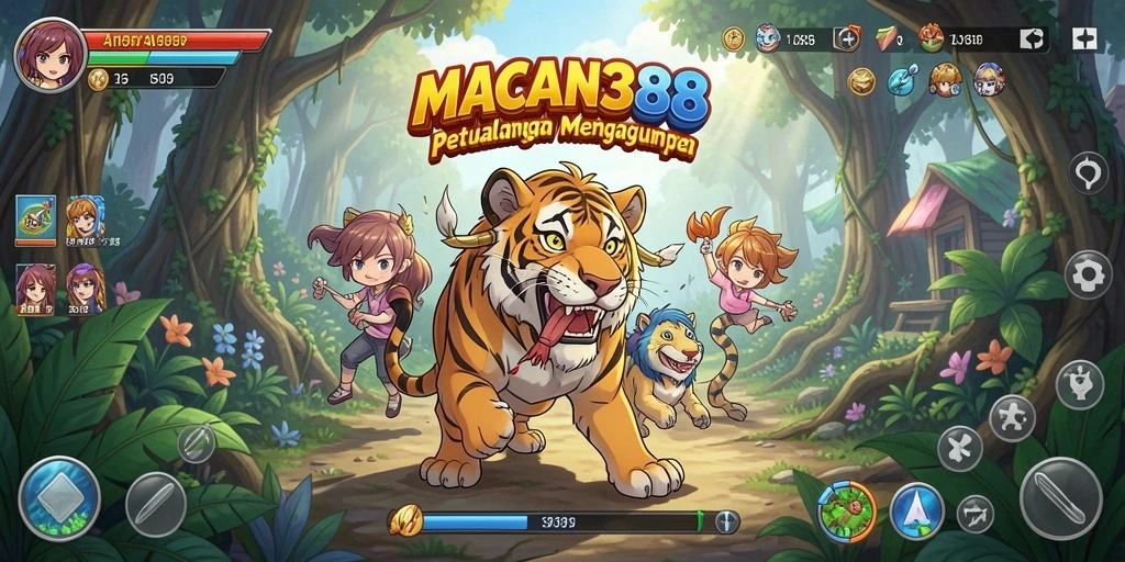 Tampilan gameplay menarik dari <strong>MACAN388</strong> dengan karakter anime favorit.
