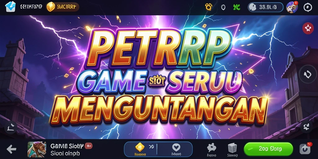 Screenshot gameplay PETIRRP menampilkan gulungan slot yang penuh warna dan menarik.