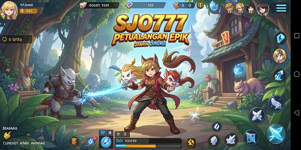Tampilan gameplay SJO777 yang menawan dengan aksi karakter Anime.