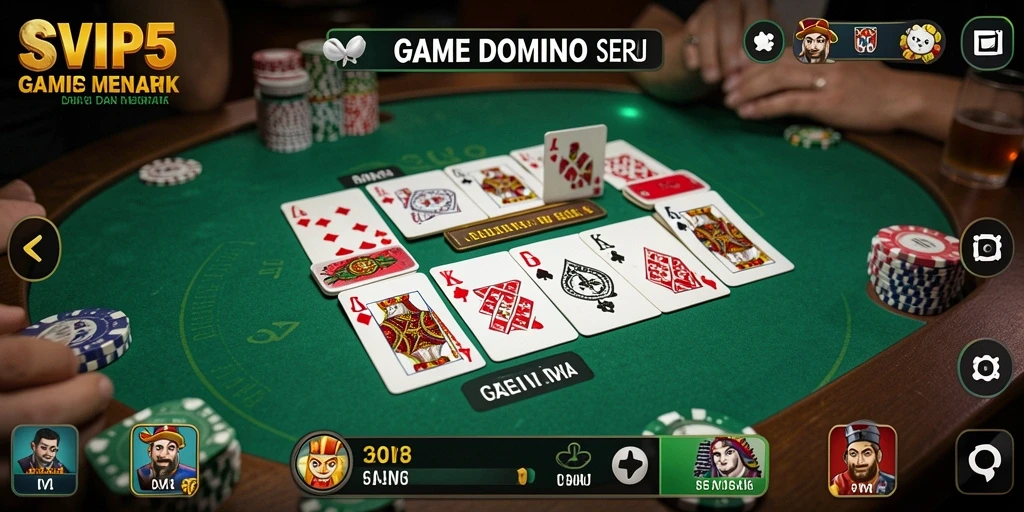 Tampilan gameplay Domino yang seru dan menarik di SVIP5.