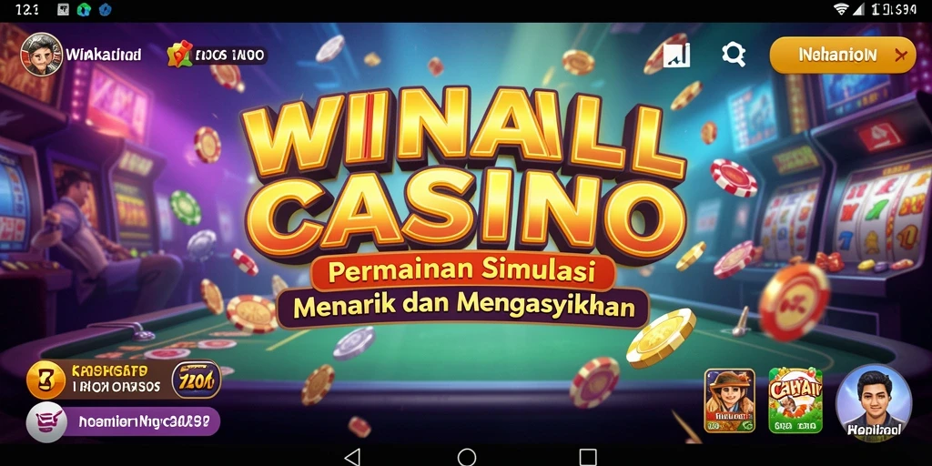 Screenshot gameplay WINALLCASINO dengan aksi seru dalam permainan kasino.
